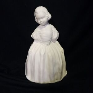 Vintage Victoria girl bell Goebel W Germany Ceramic Bells  5" Girl, Sweep Bell